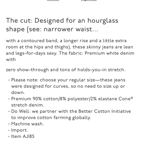 Madewell Curvy High-Rise Skinny Jeans in Pure White NWT size 26 - Picture 16 of 16